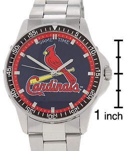 Shop St. Louis Cardinals MLB Men&#39;s Coach Watch - Free Shipping Today - Overstock - 1733874