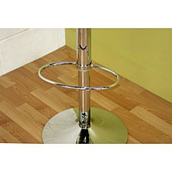 Clear Acrylic Adjustable Chromed Barstool  