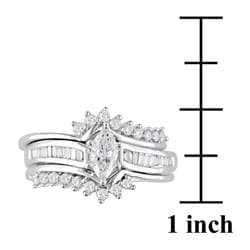 14k Gold 7/8ct TDW Diamond Wedding Ring Set (Case of 2)   