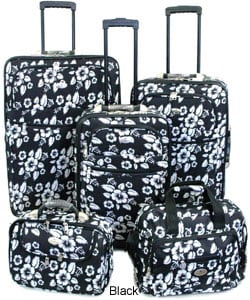 hawaiian print luggage sets