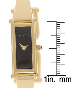 Gucci 1500L Women's 18k Goldplated Watch - 10449650 - Overstock.com ...