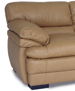 Dalton Tan Leather Sofa and Chair - Free Shipping Today ... - ... Dalton Tan Leather Sofa and Chair