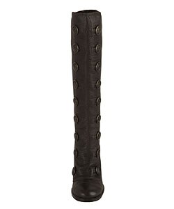 preview thumbnail 3 of 1, Dolce & Gabbana Dark Brown Leather Button Boots