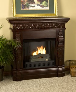 Cambridge Mahogany Gel Fuel Fireplace