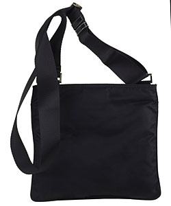 Shop Prada Small Navy Nylon Flat Messenger Bag - Free