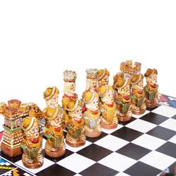 Peruvian Chess Games Wooden Chess Games Inca Chess Game 