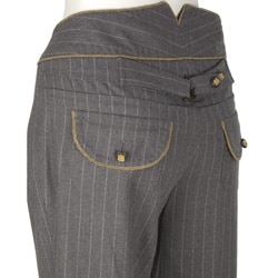 Dolce & Gabbana Womens Pinstripe Sailor Pants  