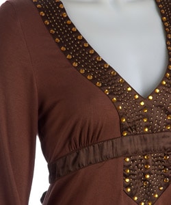 Runway 101 Womens Embellished Fashion Top