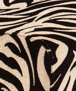 Zebra Print Creme & Black Occasional Chair  