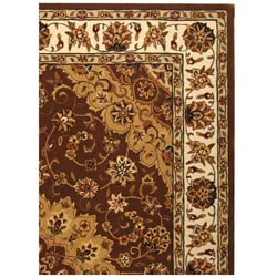 Handmade Tabriz Tan/ Ivory Wool and Silk Rug (9'6 x 13'6) 7x9   10x14 Rugs