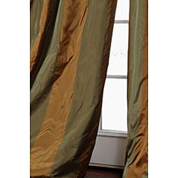 Signature Stripe Faux Silk Taffeta 108 inch Curtain Panel