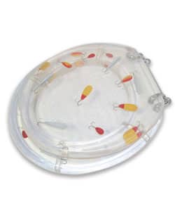 Clear Acrylic Toilet Seat with Fishing Lures - Bed Bath & Beyond - 1514912