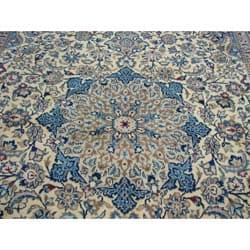 Persian Nain Ivory Rug (8'4 x 12'3) 7x9   10x14 Rugs