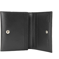 Prada Saffiano Men's Leather Snap Closure Wallet - 11438007 - Overstock ...