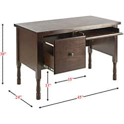 Shop Buckingham Birch Computer Desk Free Shipping Today