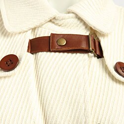 Identify Women's Leather Trimmed Jacket - Thumbnail 2