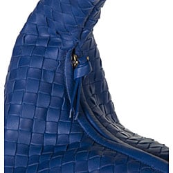 Bottega Veneta Blue Leather Hobo Bag  