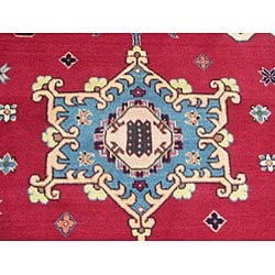 Persian Tabriz Burgundy/ Ivory Rug (73 x 106)