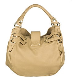 Jimmy Choo Riley Beige Shoulder Bag  