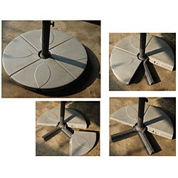 Offset 10 Foot Umbrella With Sand Base Free Shipping Today Offset 10 Foot Umbrella With Sand Base