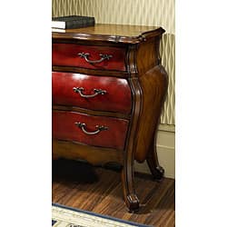 Hand Painted Cherry Chestnut Bombay Accent Chest