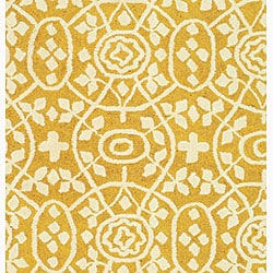 Martha Stewart Bloomery Sunflower Cotton Rug (96 x 136)