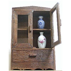 Reclaimed Teak Wood Curio Cabinet (Thailand)  