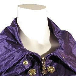 Betsey Johnson Womens Purple Anorak  