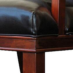 preview thumbnail 3 of 1, Mckenna Bi-cast Leather Accent Chair
