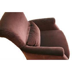 Velvet-like Dark Brown Club Chair - Overstock - 4270095