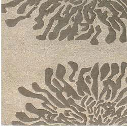 preview thumbnail 3 of 1, Hand-tufted Beige Wool Oslo Rug (8' x 11')