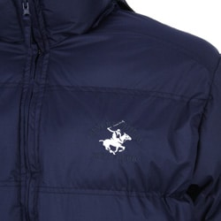 Beverly Hills Polo Club Men's Navy Puffy Coat - Overstock™ Shopping ...