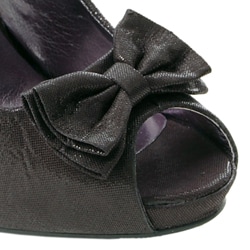 Liliana by Adi Womens Bow Accent Platform Heels  