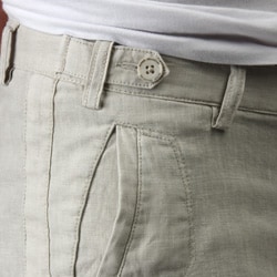 Report Collection Mens Slim Fit Linen Shorts  