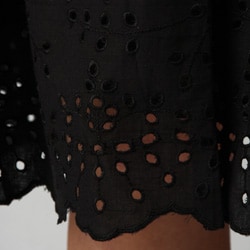 In Moda Womens Embroidered Eyelet Skirt  