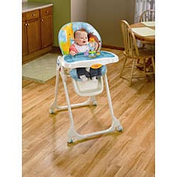 Shop Fisher Price Precious Planet Blue Sky High Chair Overstock