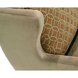 preview thumbnail 3 of 1, Modern Olive Fabric Love Seat
