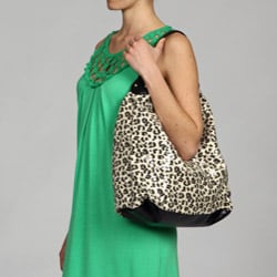 Del Cesca Sequin Leopard Hobo Bag  