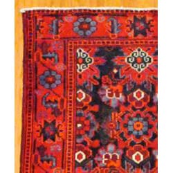 Persian Hand knotted Black/ Red Tribal Hamadan Wool Rug (3'8 x 10'3) Runner Rugs
