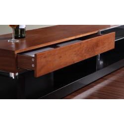 Bruiser Walnut/ Black Modern TV Stand  