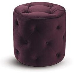 preview thumbnail 3 of 1, Round Ottoman with Tufted Buttons