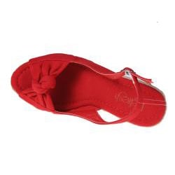 Refresh by Beston Womens tamara 04 Red Espadrilles  