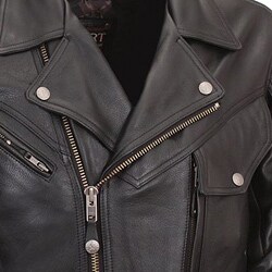 XPert Performance Men's Bronson Hybrid Black Leather Motorcycle Jacket ...