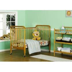 Shop Davinci Jenny Lind Oak 3 In 1 Crib With Bonus Toddler Rail