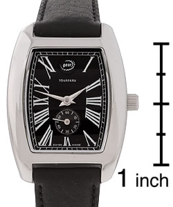 Tourneau Gear Women's Black Dial Watch with Black Strap  