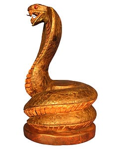 Life-Size King Cobra Snake Statue - Design Toscano