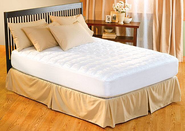 Antimicrobial Stain Protective Pillow Top Mattress Pad
