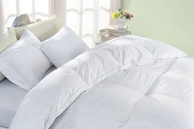 Oversized Egyptian Cotton 325 Thread Count White Down Comforter