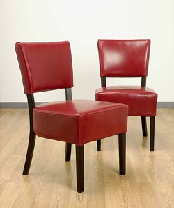Leather Parsons Dining Chair-2 Chairs - Dining Chairs at Dining Tables