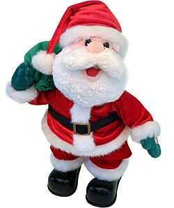 plush santa sack